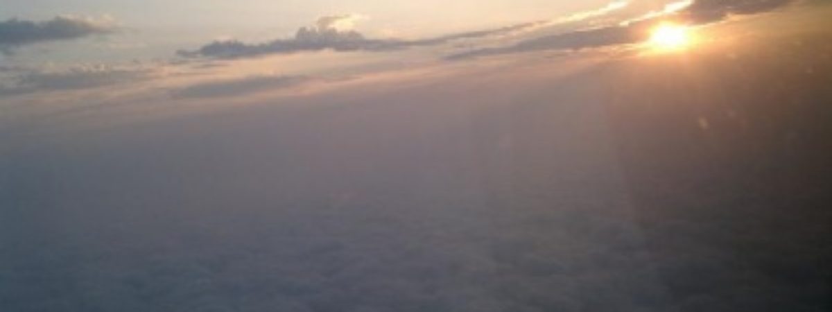 Sunrise 6000 feet over Cedar Key